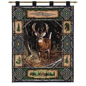  Whitetail Deer Lodge Tapestry Wall Hanging