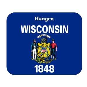  US State Flag   Haugen, Wisconsin (WI) Mouse Pad 
