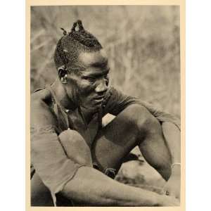  1930 African Djur Man Sudan Africa Hugo Adolf Bernatzik 