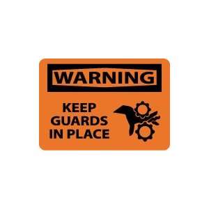  OSHA WARNING Keep Guards In Place Safety Sign