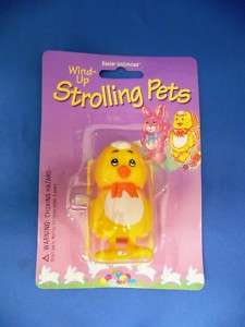Easter Wind Up Strolling Pet Yellow Chick Toy #03707  