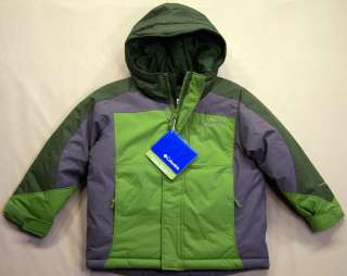 COLUMBIA Boys Green & Grey Edge Rider Jacket Coat Sz. 4/5 Youth NWT 