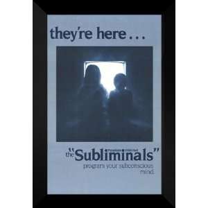  The Subliminals 27x40 FRAMED Movie Poster   Style A