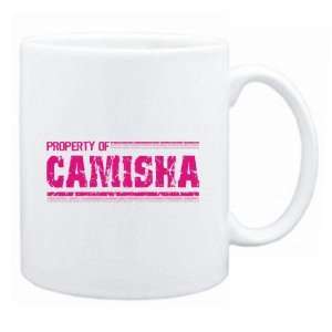  New  Property Of Camisha Retro  Mug Name
