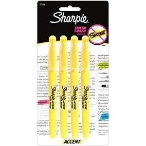  Marking Pens 27165 Sharpie Accent 4 Pack Pocket Styl