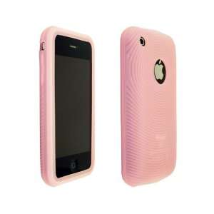 BABY PINK SWIRL TEXTURE SOFT RUBBER SILICONE SKIN COVER CASE FOR APPLE 