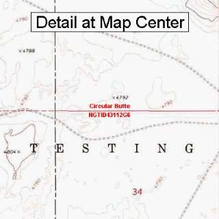  USGS Topographic Quadrangle Map   Circular Butte, Idaho 