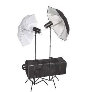  320 Watt Flash Light Kit with Two Umbrellas Camera 