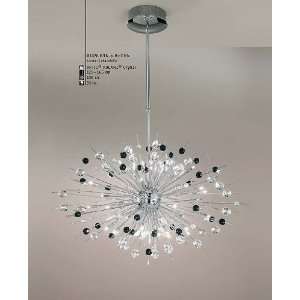 Explosion chandelier black   chrome plated, 110   125V (for use in the 