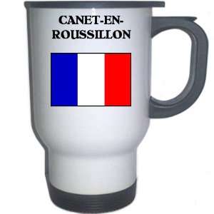  France   CANET EN ROUSSILLON White Stainless Steel Mug 