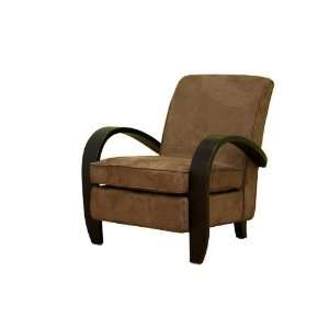  Brown Microfiber Club Arm Chair