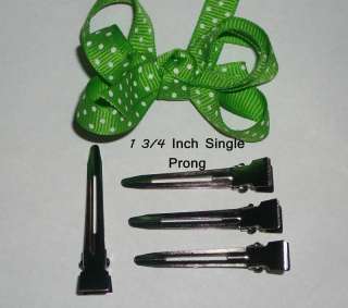 Lot 80 SINGLE Prong Alligator Clips 4 Hair Clips Bow  