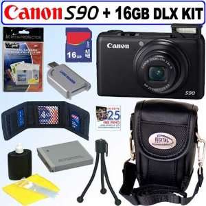  Canon Powershot S90 IS 10MP Digital Camera + 16GB Deluxe 