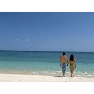  Couple Walking on Sandy Beach, Chapera Island (Contadora 