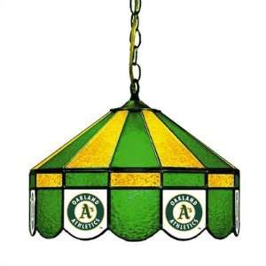  Oakland Athletics Stained Glass Pub Light Style Swag 
