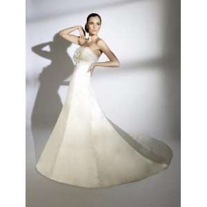 Stunning Strapless Gown with Layered Organza on Bodice Adorned with 