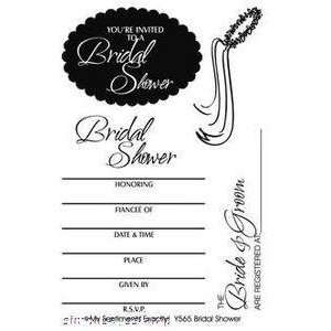  Clear Stamp Y Bridal Shower Arts, Crafts & Sewing