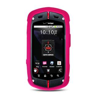For Casio GzOne Commando C771 RUBBERIZED Case Pink New  