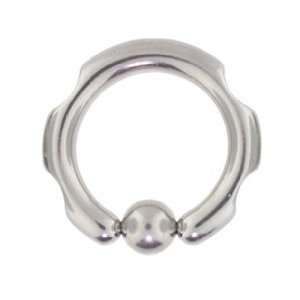  Notched Captive Bead Rings 8 Gauge Body Jewelry Jewelry