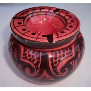 Ashtray small safi red By Treasures Of Morocco 
