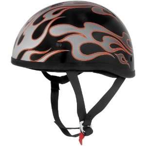  Skid Lid Helmets Original Graphics Helmet, Red Flames 
