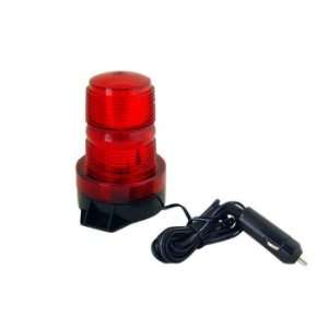  3 Red Warning Strobe Light With Magnetic Base Automotive