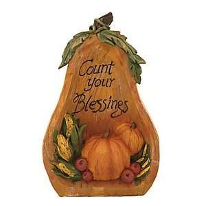 Count Your Blessings Pumpkin Figurine 