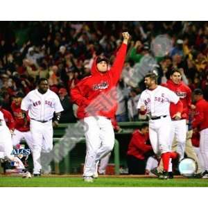  Jonathan Papelbon Game 5 of the 2008 ALCS Finest LAMINATED 