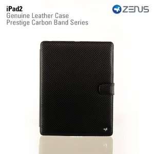  Case For Apple iPad 2 Leather Case Prestige Genuine Leather Carbon 