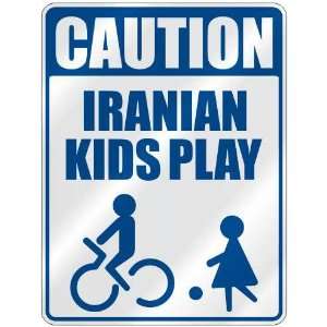   CAUTION IRANIAN KIDS PLAY  PARKING SIGN IRAN