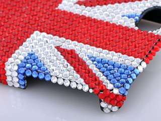 British Patriotic England Flag iPhone 4S 4 Case Cover Swarovski 