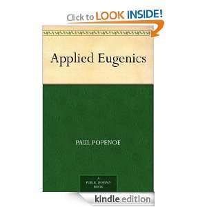 Applied Eugenics Paul Popenoe, Roswell Hill Johnson  