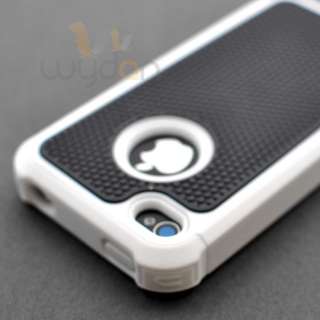   and White Executive Armor iPhone 4 4S Combo Case w/ Screen Protector