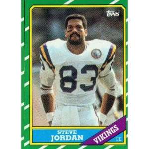  1986 Topps #298 Steve Jordan RC   Minnesota Vikings (RC 