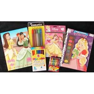  Bilingual Princess Art Supply Set   Paint   Crayons 