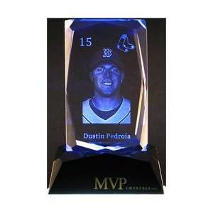  MVP Crystals Boston Red Sox Dustin Pedroia 3D Crystal 