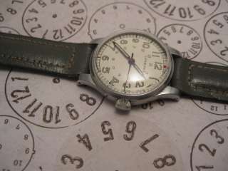 LARGE WWII 1938 LONGINES STAINLESS HACK SWEEP MILITARY PILOT WATCH 