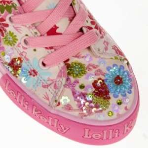 Lelli Kelly LK8339 Camelia floral white mid boots shoes  