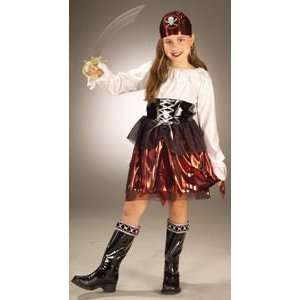  Caribbean Pirate Girl Costume Child Size 4 6 Small Toys & Games