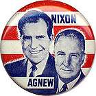   1968 Richard Nixon Spiro Agnew Jugate Campaign Pinback Button  