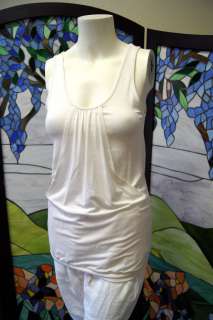 wilfred Canada White Luxurious Tank Top Blouse White Rayon & Spandex 