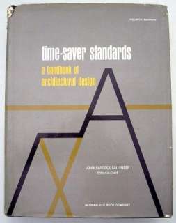 TIME SAVER STANDARDS Architectural Design Handbook 1966  