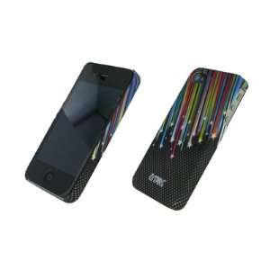  iPhone 4/4S Carbon Stars Stealth Rubberized Design Hard Case Cover 