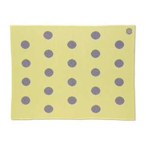  Polka Dot Cashmere Blanket in Yellow Baby