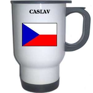  Czech Republic   CASLAV White Stainless Steel Mug 