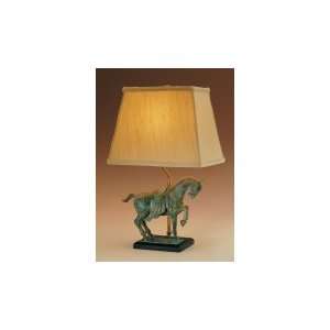  Verdigris Cast Brass Tang Table Lamp By Remington Lamp 