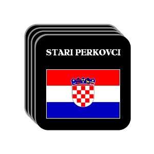 Croatia (Hrvatska)   STARI PERKOVCI Set of 4 Mini Mousepad Coasters