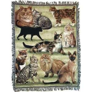  Pats Cats Tapestry Throw WT RTP027215