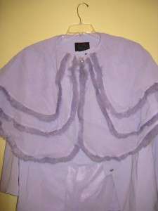 Mother of bride 3PC Fur Capelet skirt suit 20 XXL $189  