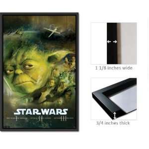  Framed Star Wars Poster Yoda Blu Ray Cover 1448